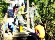 Jembatan Lama di Kesongo Dibongkar, TMMD Bojonegoro Siapkan Akses Baru yang Lebih Aman