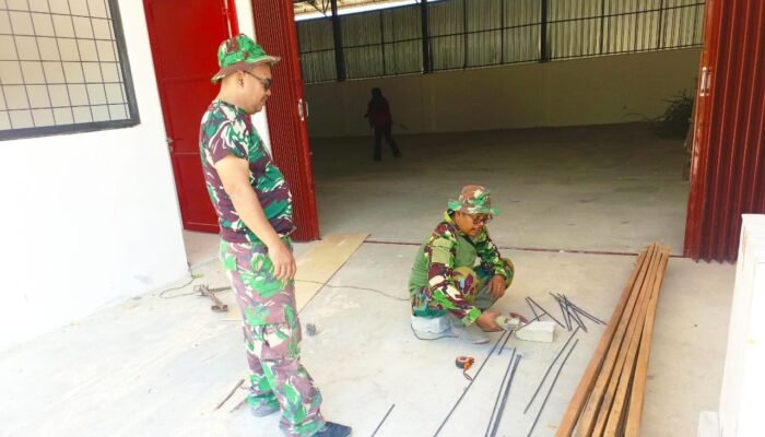 Aksi Serma Juni di Lokasi TMMD Bojonegoro Jadi Bukti Keseriusan Bangun Fasilitas Warga