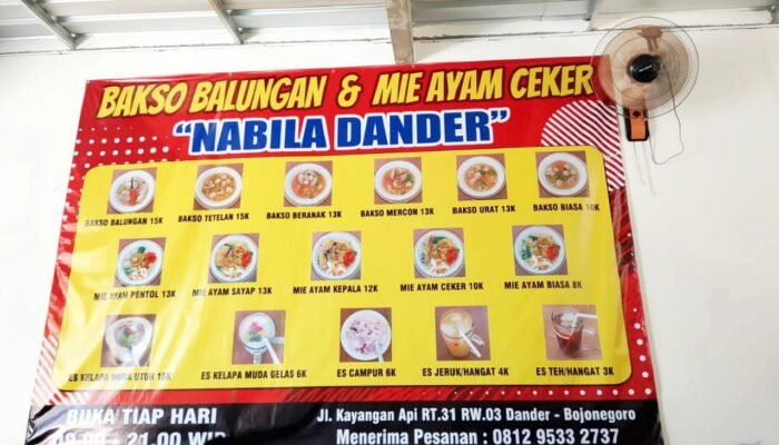 Bakso Balungan Nabila Dander, Kuliner Murah dengan Rasa Juara di Bojonegoro