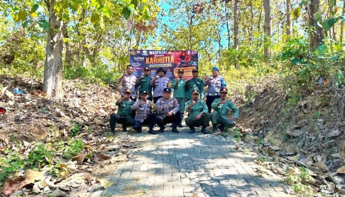 Musim Kemarau Tiba, Polsek Malo Gencarkan Antisipasi Karhutla di Bojonegoro