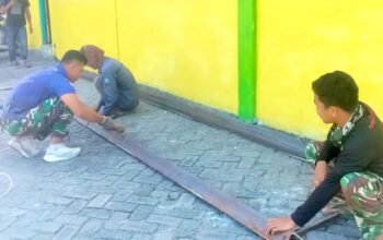 Jembatan Brang Etan Mulai Dibangun, Satgas TMMD Bojonegoro Tancap Gas