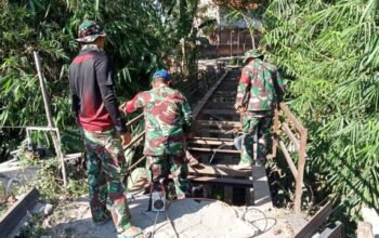 Jembatan Kesongo Dikebut Satgas TMMD Bojonegoro, Mobilitas Warga Segera Membaik