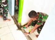 Tak Hanya Bangun Jalan, TMMD 129 Bojonegoro Bersih-Bersih Masjid Bersama Warga