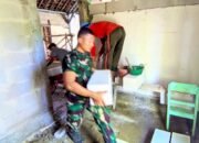 Rumah Koko Margono Disulap Satgas TMMD Bojonegoro, Warga Turun Tangan Bergotong Royong