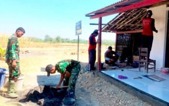 Haru Mbah Wagini, Rumahnya Disulap Satgas TMMD Bojonegoro Jadi Layak Huni