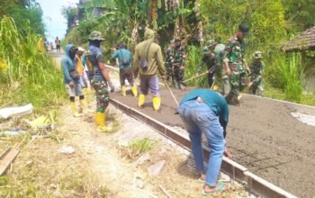 Akses Warga Makin Lancar, Satgas TMMD 129 Bojonegoro Genjot Pembangunan Jalan Mundu