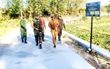 Pastikan Tak Ada Kendala, Dandim Bojonegoro Sidak Proyek TMMD di Kesongo