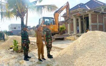 Dansatgas TMMD 129 Bojonegoro Turun Langsung Cek Pembangunan Drainase U Ditch di Desa Kesongo