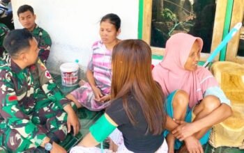 TMMD 129 Bojonegoro Sentuh Hati Warga Kesongo Lewat Pengobatan Gratis di Teras Rumah
