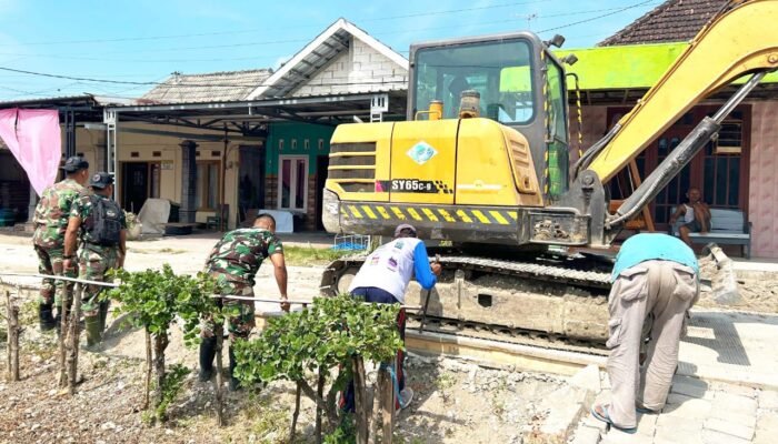 TMMD 129 Bojonegoro Hadirkan Drainase Baru, Genangan di Dusun Krebet Siap Teratasi