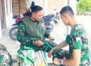 Di Tengah TMMD 129 Bojonegoro, Prajurit TNI Jalani Pemeriksaan Kesehatan Rutin