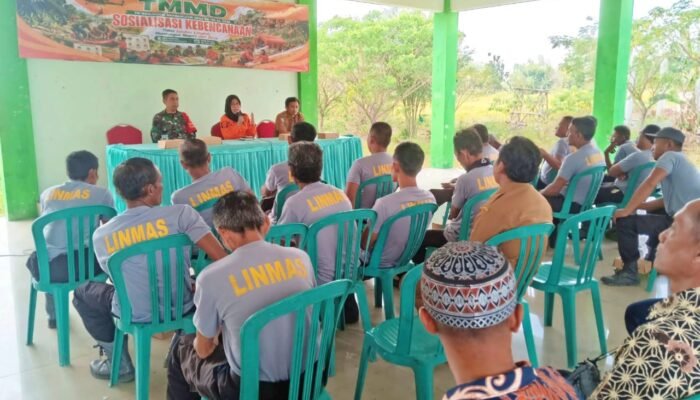 TMMD 129 Bojonegoro Gandeng BPBD, Warga Kesongo Dilatih Tanggap Bencana