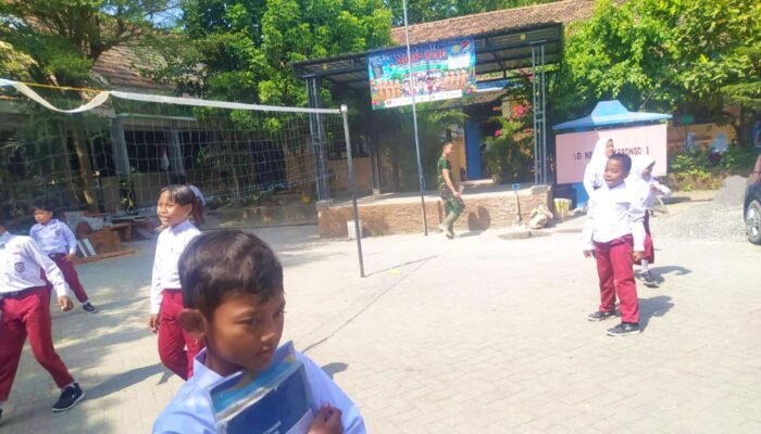 TMMD Bojonegoro Rehabilitasi SDN Kesongo 1, Siswa Senang Kelas Kini Lebih Nyaman