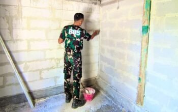 TMMD 129 Bojonegoro Sulap Rumah Ibu Jasmiati Jadi Hunian Layak, Progres RTLH Hampir Rampung