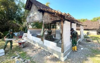 Kisah TMMD 129 Bojonegoro, Rumah Mbah Kardo Direhab Bersama TNI dan Warga