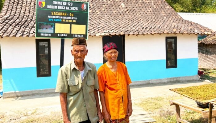 Rumah Reyot Mbah Kardo Disulap TMMD Bojonegoro