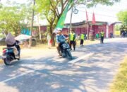Satlinmas Kesongo Kawal Ribuan Pengunjung Bazar UMKM TMMD 129 Bojonegoro