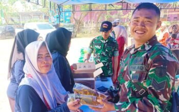 Warga Kesongo Sumringah, Bazar TMMD 129 Bojonegoro Ringankan Belanja Keluarga