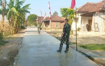 TMMD 129 Bojonegoro Punya Cara Agar Jalan Cor Tetap Kokoh Bertahun-Tahun