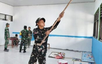 Tak Hanya Bangun Jalan, TMMD 129 Bojonegoro Percantik Sekolah di Kesongo