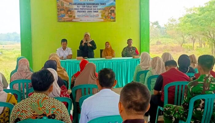 TMMD ke-129 Bojonegoro Bangun Generasi Cerdas Lewat Program Literasi di Desa Kesongo