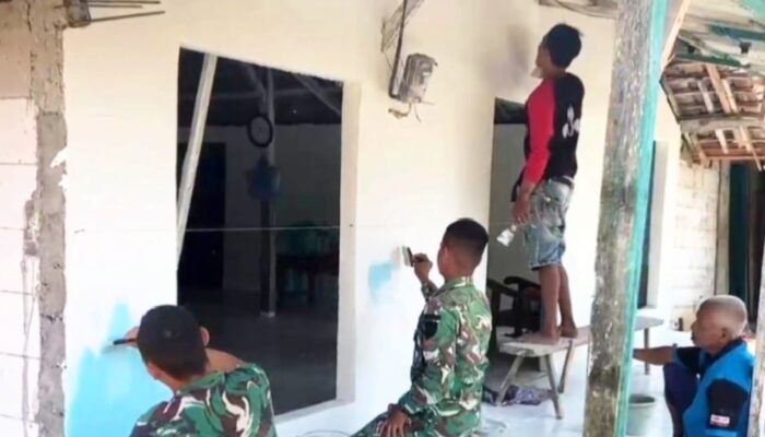Rumah Baru Mbah Samijan Nyaris Selesai, Satgas TMMD Bojonegoro Kebut Finishing