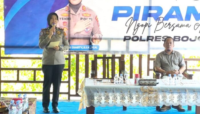 Kapolres AKBP Yenni Diarti Ajak Wartawan Jaga Kondusifitas Bojonegoro