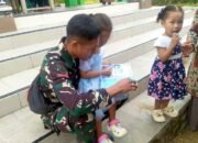 TMMD ke-129 Bojonegoro Hadirkan Perpustakaan Keliling, Anak-Anak Kesongo Antusias Membaca