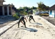 TMMD 129 Bojonegoro Kebut Drainase, Jalan Desa Kesongo Makin Tangguh