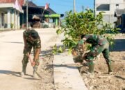 Gotong Royong Hebat, TMMD 129 Bojonegoro Percepat Drainase Desa Kesongo