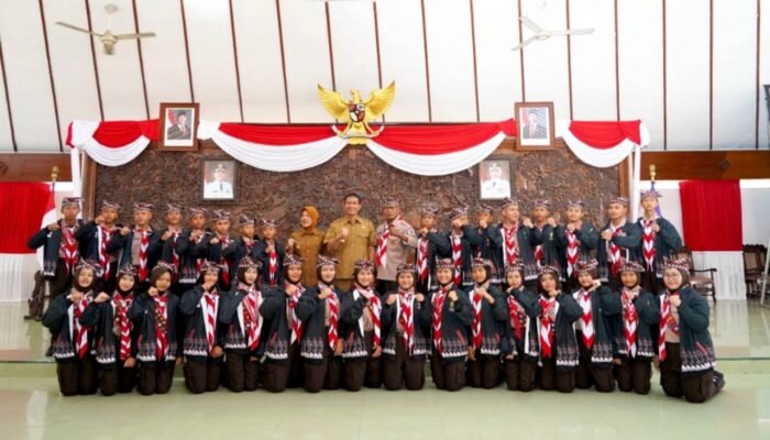 32 Pramuka Bojonegoro Resmi Dilepas ke Jamnas Cibubur