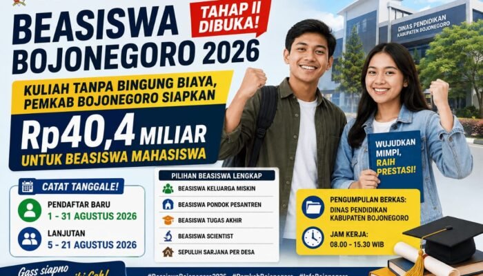 Bojonegoro Siapkan Rp40,4 Miliar untuk Beasiswa Mahasiswa