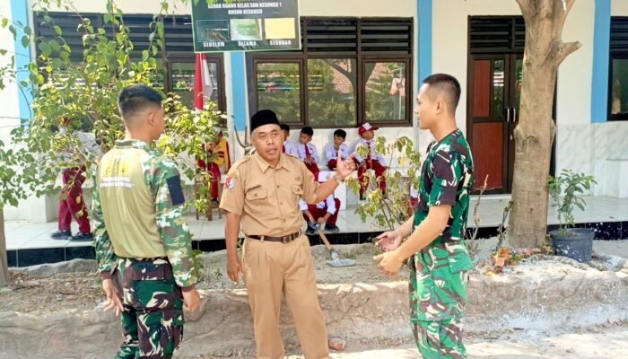 TMMD Bojonegoro Tuntaskan Rehab 4 Ruang Kelas SDN Kesongo 1