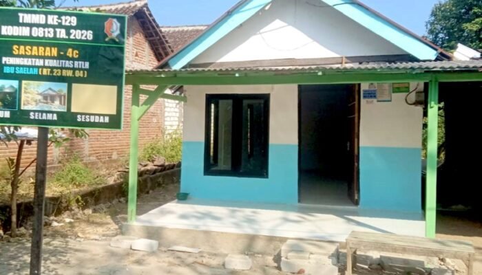 9 Rumah Warga Kesongo Berubah Total, Rehab TMMD 129 Bojonegoro Rampung