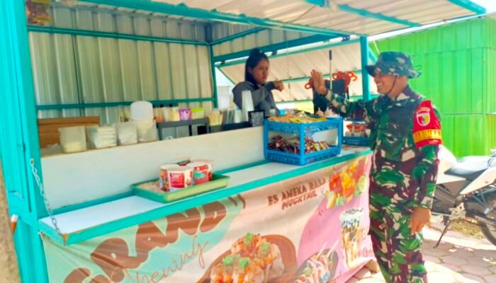 Penataan Rest Area Kesongo Dimulai, UMKM Diarahkan Tempati Booth Container TMMD ke 129 Bojonegoro