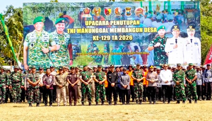 TMMD 129 Bojonegoro Ditutup, Semua Program Tembus 100 Persen