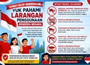 Ternyata Ada Larangan Saat Mengibarkan Bendera Merah Putih