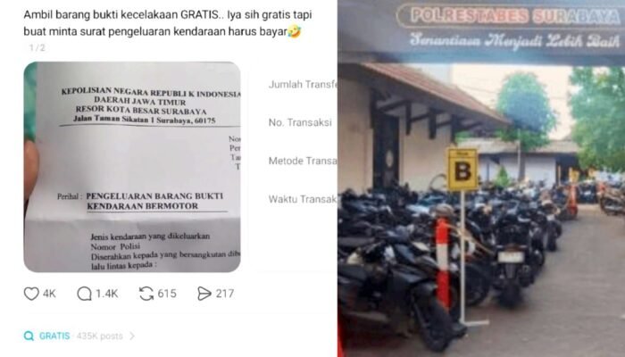 Minta Rp1 Juta untuk Surat Barbuk Laka, Oknum Polrestabes Surabaya Berujung Diusut