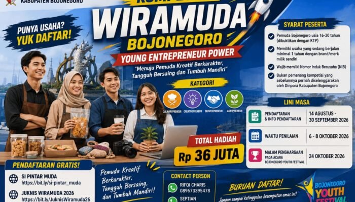 Pemuda Bojonegoro, Kesempatan Jadi Wiramuda 2026 Dibuka