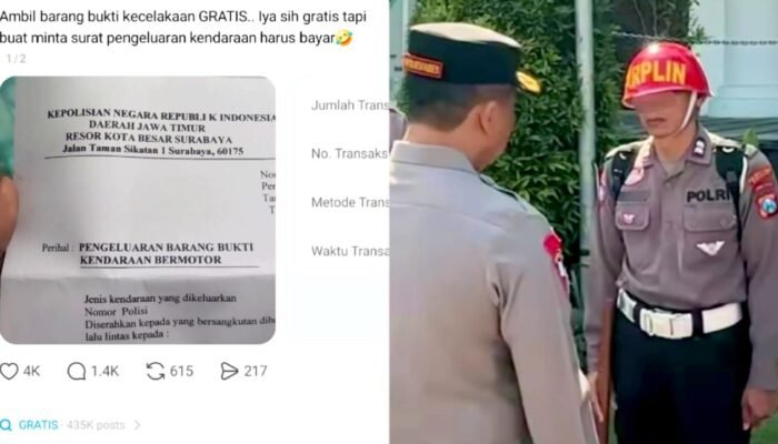 Minta Rp1 Juta untuk Ambil Motor, Oknum Polisi Surabaya Didemosi
