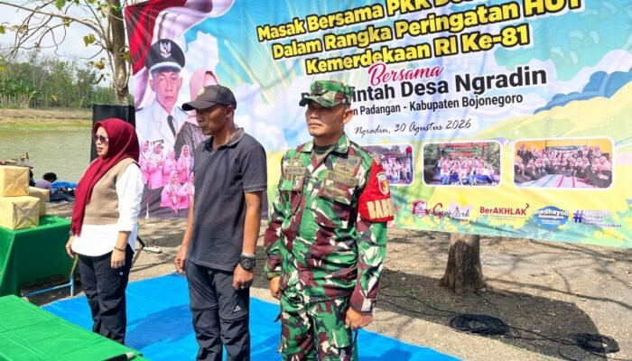 Embung Ngradin Bojonegoro Mendadak Semerbak, Puluhan Ibu Sibuk Masak Nasi Goreng
