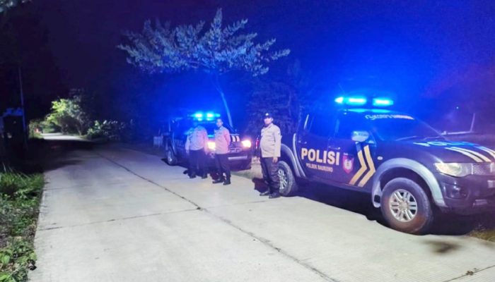 Cegah Kejahatan, Polsek Kepohbaru Bojonegoro Intensifkan Patroli Bersinggungan