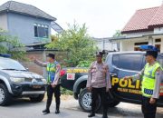 Cegah Kejahatan Malam, Polisi Kanor dan Sumberrejo Bojonegoro Bertemu di Perbatasan