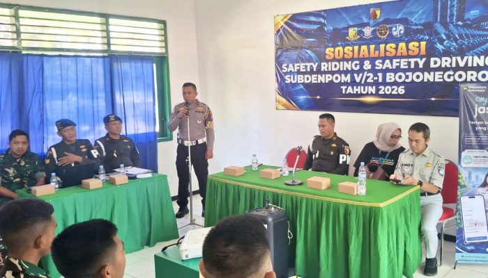 54 Prajurit dan Instansi Ikuti Safety Riding di Bojonegoro