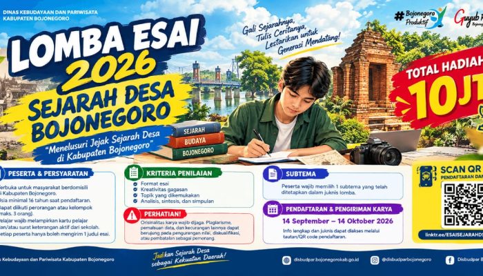 Sejarah Desa Bojonegoro Dicari, Ada Hadiah Rp10 Juta