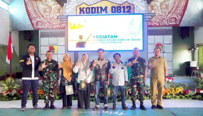 Cegah Gejolak di Masyarakat, Kodim Lamongan Perkuat Komunikasi