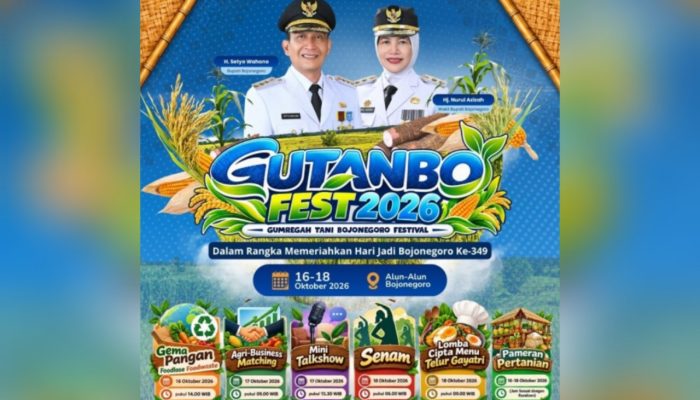 GUTANBO FEST 2026 Siap Guncang Bojonegoro, Ada Pameran Tani hingga Artis Nasional