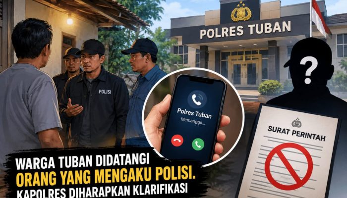 Didatangi Tanpa Surat Perintah, Warga Tuban Pertanyakan Legalitas Petugas Polisi