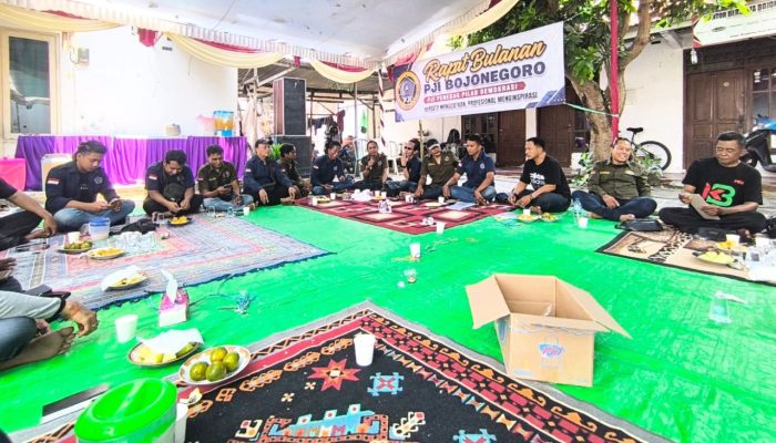 Rapat PJI Bojonegoro Tak Hanya Berkumpul, Jiwa Sosial Wartawan Diperkuat