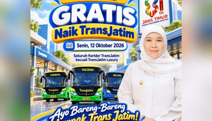 Rayakan HUT Jatim ke-81, Warga Bisa Naik Trans Jatim Tanpa Bayar